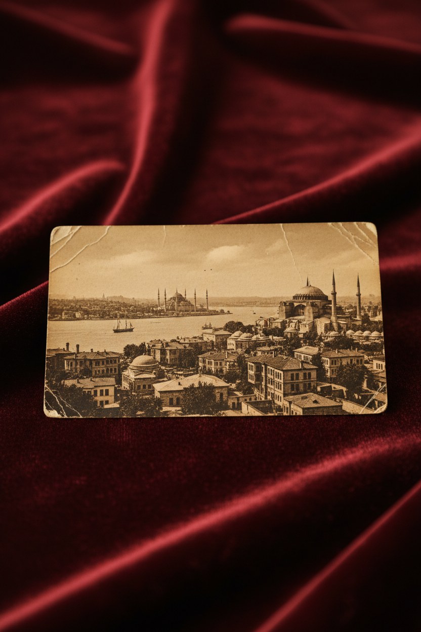 Osmanlı dönemi litografi kartpostalı, 1912